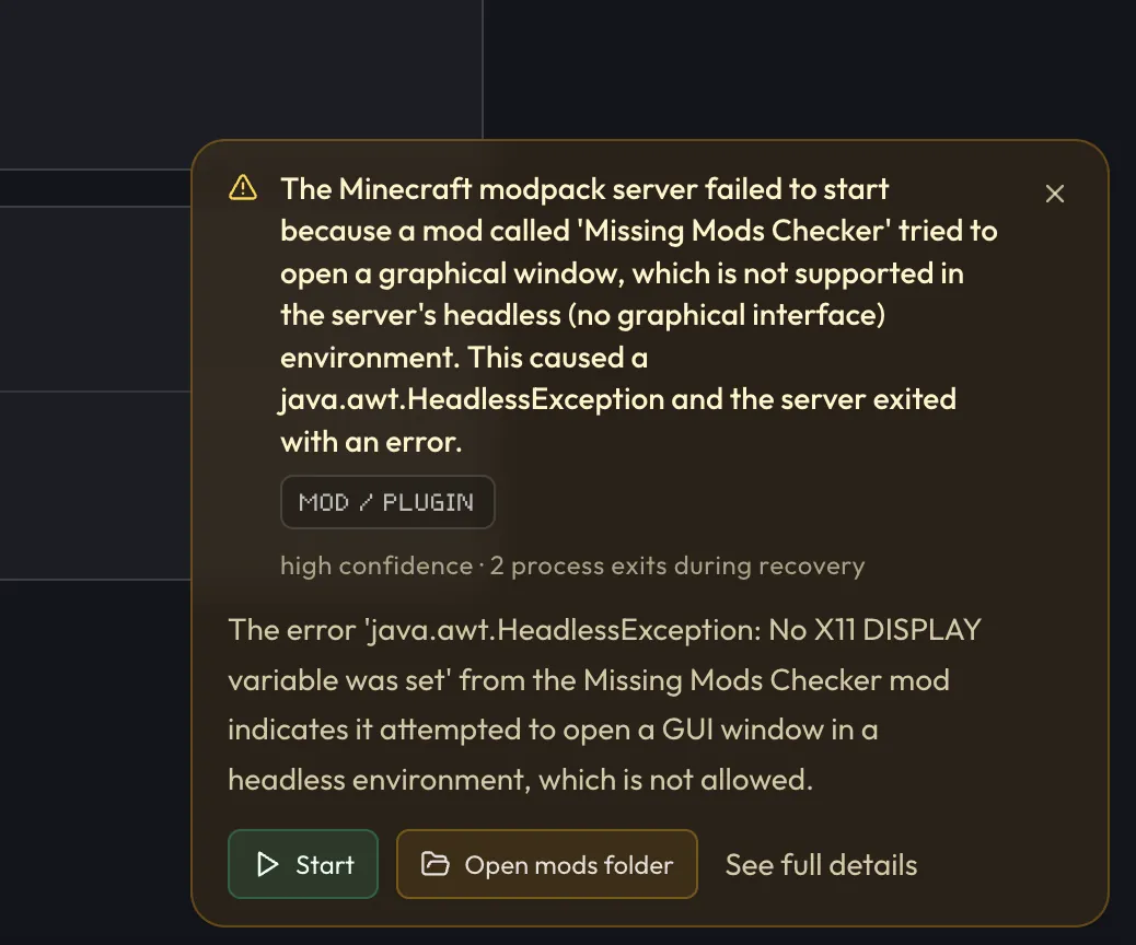 AI analysis result