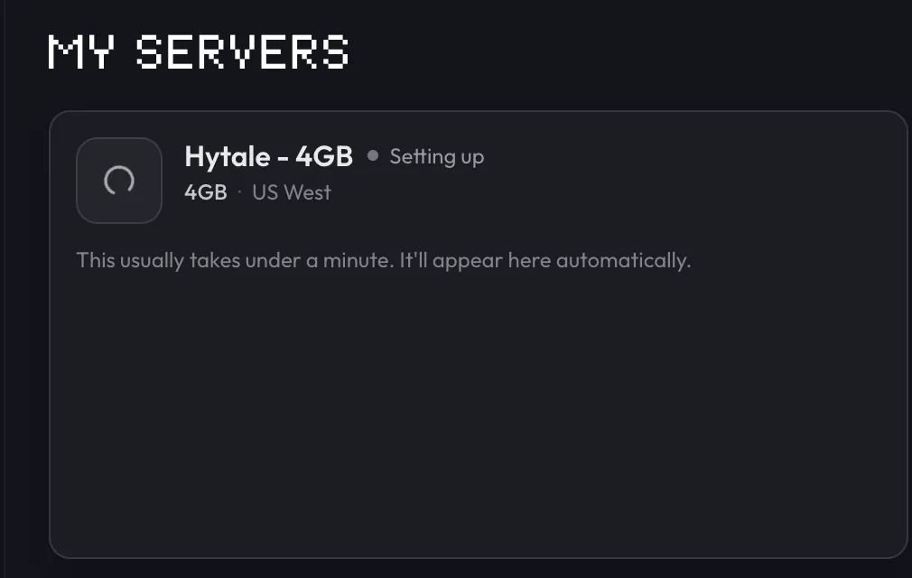Hytale server setting up