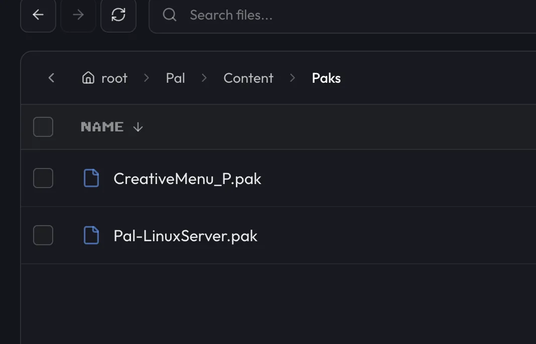 Pal/Content/Paks/ in Files
