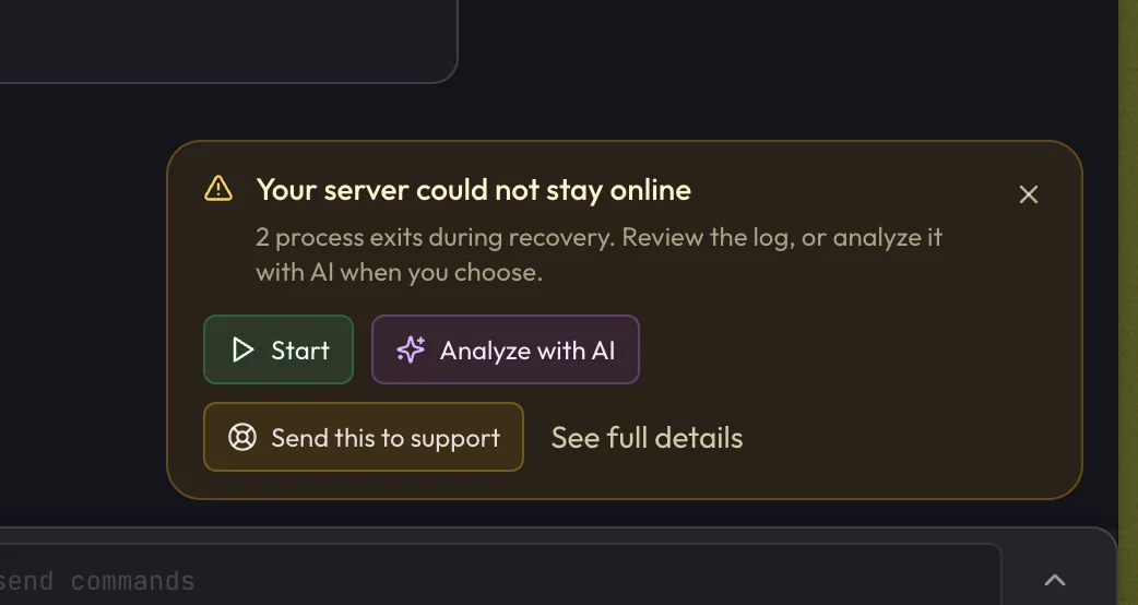 Send this to support