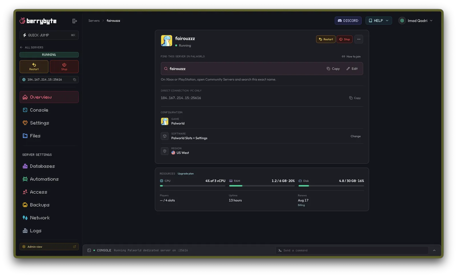 A server overview